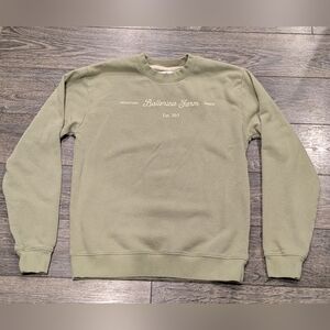 Ballerina Farm Crew Neck Green Medium Sweatshirt